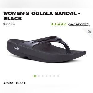 WOMEN'S OOLALA SANDAL - BLACK Mens 7 - Women 5